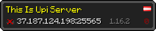 Userbar 320x64 in Minecraft-Stil für den Server 37.187.124.198:25565