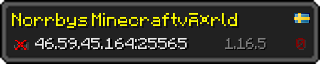 Userbar 320x64 in minecraft style for 46.59.45.164:25565