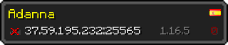 Userbar 320x64 in minecraft style for 37.59.195.232:25565