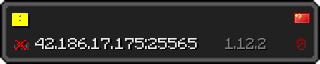 Userbar 320x64 in minecraft style for 42.186.17.175:25565