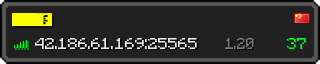 Userbar 320x64 in Minecraft-Stil für den Server 42.186.61.169:25565