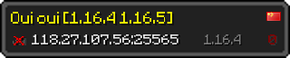 Userbar 320x64 in minecraft style for 118.27.107.56:25565