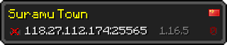 Userbar 320x64 in minecraft style for 118.27.112.174:25565