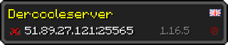 Userbar 320x64 in minecraft style for 51.89.27.121:25565