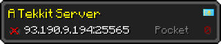 Userbar 320x64 in minecraft style for 93.190.9.194:25565