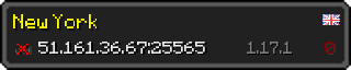 Userbar 320x64 in Minecraft-Stil für den Server 51.161.36.67:25565