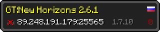 Userbar 320x64 in Minecraft-Stil für den Server 89.248.191.179:25565