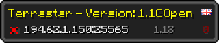 Userbar 320x64 in Minecraft-Stil für den Server 194.62.1.150:25565