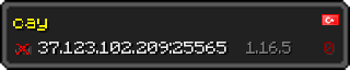 Userbar 320x64 in minecraft style for 37.123.102.209:25565