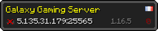 Userbar 320x64 in minecraft style for 5.135.31.179:25565