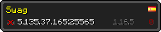 Userbar 320x64 in Minecraft-Stil für den Server 5.135.37.165:25565