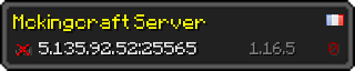 Userbar 320x64 in minecraft style for 5.135.92.52:25565