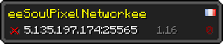 Userbar 320x64 in Minecraft-Stil für den Server 5.135.197.174:25565