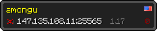 Userbar 320x64 in minecraft style for 147.135.108.11:25565