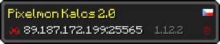 Userbar 320x64 in Minecraft-Stil für den Server 89.187.172.199:25565