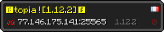 Userbar 320x64 in minecraft style for 77.146.175.141:25565