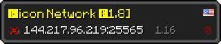 Userbar 320x64 in minecraft style for 144.217.96.219:25565