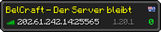 Userbar 320x64 in minecraft style for 202.61.242.14:25565