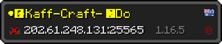 Userbar 320x64 in minecraft style for 202.61.248.131:25565