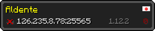 Userbar 320x64 in minecraft style for 126.235.8.78:25565