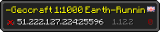 Userbar 320x64 in minecraft style for 51.222.127.224:25596