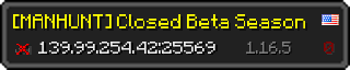 Userbar 320x64 in minecraft style for 139.99.254.42:25569