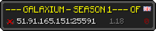 Userbar 320x64 in minecraft style for 51.91.165.151:25591