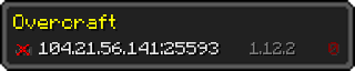 Userbar 320x64 in minecraft style for 104.21.56.141:25593