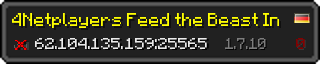 Userbar 320x64 in minecraft style for 62.104.135.159:25565