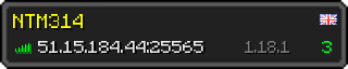 Userbar 320x64 in minecraft style for 51.15.184.44:25565