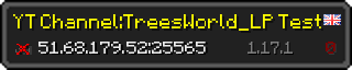 Userbar 320x64 in Minecraft-Stil für den Server 51.68.179.52:25565