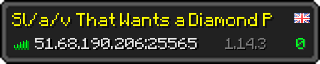 Userbar 320x64 in Minecraft-Stil für den Server 51.68.190.206:25565