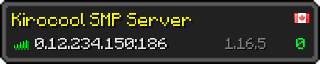 Userbar 320x64 in Minecraft-Stil für den Server 0.12.234.150:186