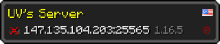 Userbar 320x64 in Minecraft-Stil für den Server 147.135.104.203:25565