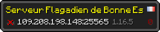 Userbar 320x64 in Minecraft-Stil für den Server 109.208.198.148:25565