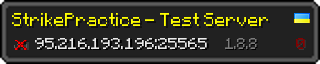 Userbar 320x64 in minecraft style for 95.216.193.196:25565