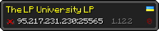 Userbar 320x64 in minecraft style for 95.217.231.230:25565