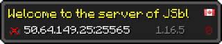 Userbar 320x64 in minecraft style for 50.64.149.25:25565
