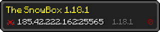 Userbar 320x64 in minecraft style for 185.42.222.162:25565