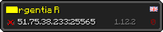 Userbar 320x64 in minecraft style for 51.75.38.233:25565