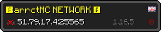 Userbar 320x64 in minecraft style for 51.79.17.4:25565