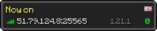Юзербар 320x64 у стилі майнкрафт для сервера 51.79.124.8:25565