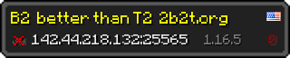 Userbar 320x64 in minecraft style for 142.44.218.132:25565