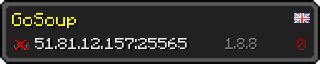 Userbar 320x64 in Minecraft-Stil für den Server 51.81.12.157:25565