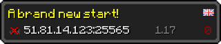 Userbar 320x64 in Minecraft-Stil für den Server 51.81.14.123:25565