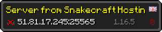Userbar 320x64 in minecraft style for 51.81.17.245:25565