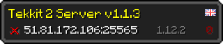 Userbar 320x64 in Minecraft-Stil für den Server 51.81.172.106:25565