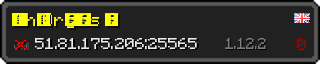 Юзербар 320x64 у стилі майнкрафт для сервера 51.81.175.206:25565