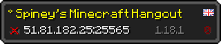 Userbar 320x64 in minecraft style for 51.81.182.25:25565