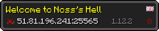 Userbar 320x64 in Minecraft-Stil für den Server 51.81.196.241:25565